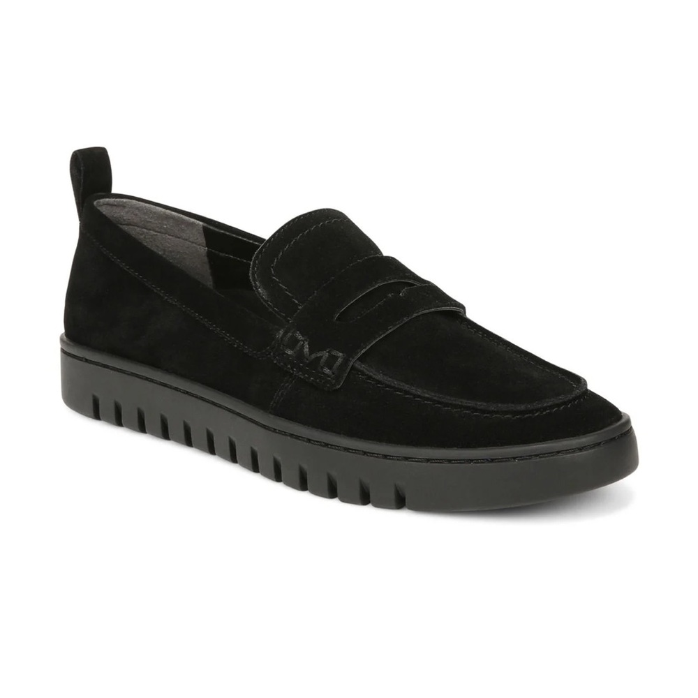 Vionic Black Suede Uptown Loafers MSRP $130